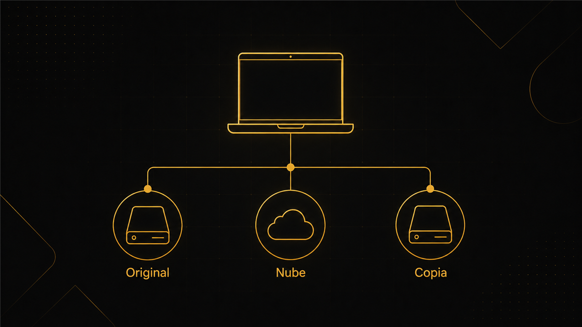 Diagrama de la regla de backup 3-2-1